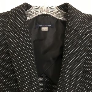 Tommy Hilfiger Black & White Polka Dot Blazer